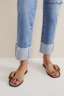 Phase Eight Leather Buckle Flat Sandals (760049) | 4 291 ₴