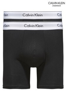 מארז שני תחתוני בוקסר צמודים של Calvin Klein דגם Modern מכותנה (760171) | ‏163 ₪ - ‏168 ₪