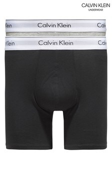 מארז שני תחתוני בוקסר צמודים של Calvin Klein דגם Modern מכותנה (760301) | ‏168 ₪