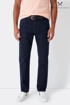 Темно-синий - Прямые джинсы Crew Clothing Parker (760348) | €45