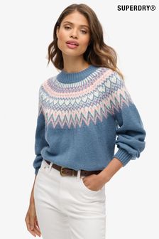 Women s Superdry Nude Christmas Novelty Long Sleeve Knitwear Next Luxembourg