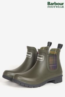 Barbour® Olive Green Kinfham Short Wellington Boots (761826) | $134
