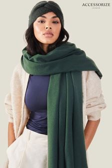 Accessorize Green Grace Supersoft Blanket Scarf (762217) | $38
