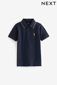 Blue Navy Short Sleeve Polo Shirt (3-16yrs) (762352) | €10 - €17