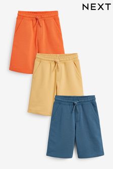 Blue/Yellow/Orange 3 Pack Basic Jersey Shorts (3-16yrs) (762931) | 89 QAR - 163 QAR