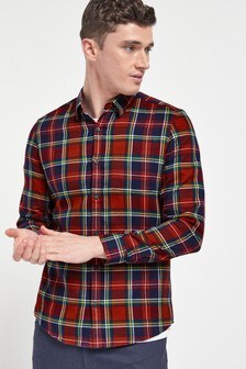 Check Brushed Long Sleeve Shirt