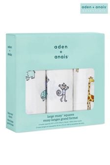 aden + anais Cotton Muslin Squares 3 Pack (764028) | 114 QAR