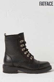 Bottes FatFace Hadlow noires style motard