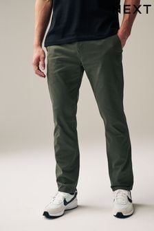 Зеленый хаки - Зауженные - Эластичные брюки чинос (764272) | €24
