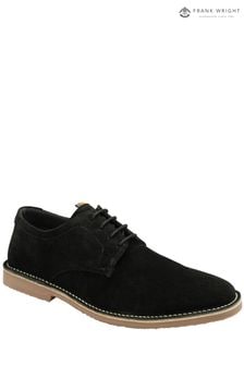 Frank Wright Black Suede Lace-Up Desert Mens Shoes (765017) | 272 QAR