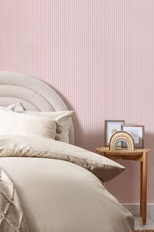 Pink Calm Stripe Pink Wallpaper (765099) | 205 zł