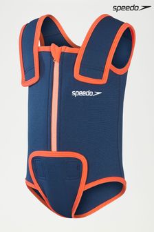 Speedo Unisex Learn To Swim Essential Baby-Badeanzug mit Wickeldesign, Blau (765378) | 42 €