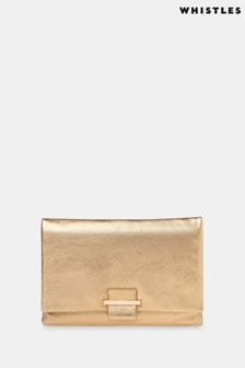 Whistles Gold Alicia Clutch (766151) | 182 €