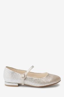 Silver/Gold Glitter Standard Fit (F) Mary Jane Occasion Shoes (766869) | ₪ 78 - ₪ 102