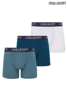 حزمة من 3 ملابس داخلية فاخرة متعددة الألوان Elliot من Lyle & Scott (767021) | 189 د.إ