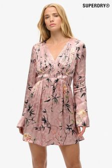 Women s Pink Tea Dress Holiday Dresses Next Luxembourg