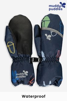 Blue - Muddy Puddles Waterproof Arctic Ski Mittens (767812) | kr400