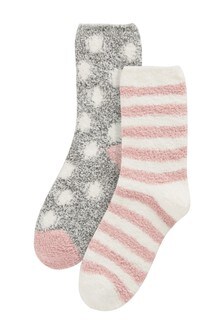 Lot de deux paires de chaussettes de nuit confortables