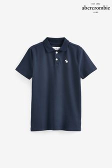 藍色 - Abercrombie & Fitch凸紋Polo衫 (768096) | HK$206