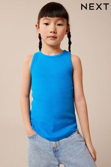 Modra - Rebrasta majica brez rokavov (3–16 let) (768117) | €4 - €8