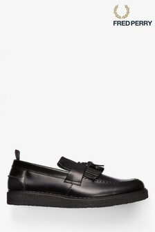Fred Perry Black Tassel Loafers