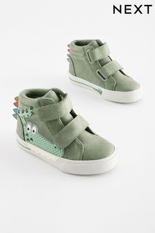 Green Croc Wide Fit (G) Warm Lined Touch Fastening Boots (768721) | €26 - €31