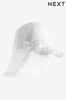 White - Baby Legionnaire Hat (0mths-2yrs) (769837) | kr130