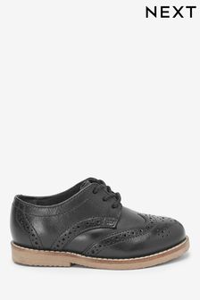 Clarks Comet Heath Boys First Formal Brogue Shoes 