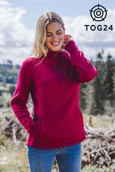 Tog 24 Pink Acer Knitlook Fleece Hoodie (770095) | 198 QAR
