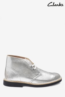 Clarks Silver Leather Desert Boot 2 Boots (771005) | 59 €