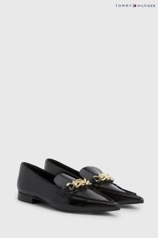 Tommy Hilfiger Chain Pointy Ballerina Black Shoes (771311) | €89