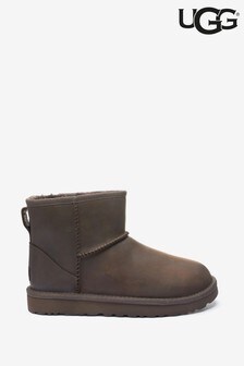UGG Classic Mini Chocolate Leather Boots (771765) | 208 €