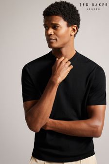 Negro - Camiseta lisa de manga larga de punto Senti de Ted Baker (772039) | 92 €