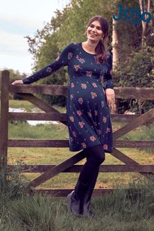 JoJo Maman Bébé Navy Floral Maternity & Nursing Dress (772089) | €68