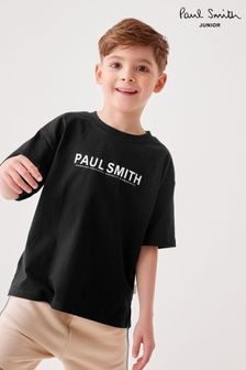 Paul Smith Junior Boys Oversized Short Sleeve Iconic Print 100% Cotton T-Shirt (772214) | $69