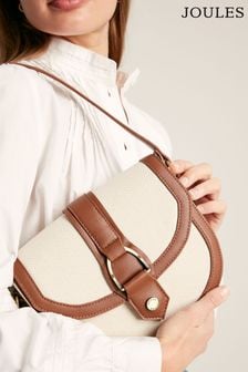 Светло-коричневый - Парусиновая сумка с длинным ремешком Joules Ludlow (772242) | €60