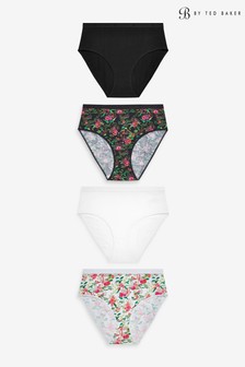 B by Ted Baker Organic Cotton Knickers 4 Pack