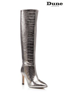 Dune London Spice Kniehohe Stiefel mit Absatz in Metallie-Optik (773549) | 149 €
