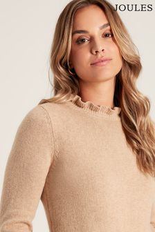 Joules Edith Natural Frill Neck Jumper (773599) | €78