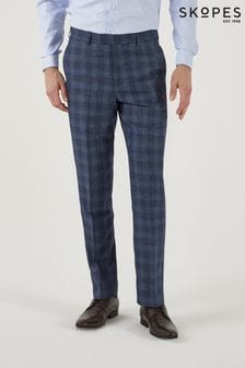 Skopes Marland Blue Check Tailored Fit Suit Trousers (773944) | 45 €