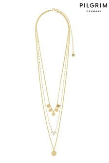 PILGRIM Gold Plated Carol Bohemian Layered Necklace 3-in-1 Set (774223) | kr730