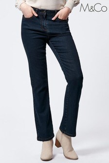 Синие джинсы с легким клешем от колена M&Co (775260) | 14 670 тг