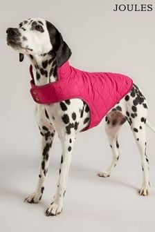 Joules Raspberry Pink Quilted Rain Dog Coat (775374) | €24 - €36