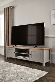 Dove Grey Malvern Oak Effect Up to 80 inch TV Unit (776510) | €460