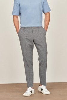 Grey Slim Tapered Motion Flex Commuter Suit: Trousers (776514) | €18