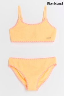 River Island Orange Girls Textured Bikini (776684) | 94 QAR - 109 QAR