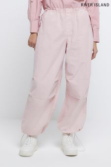 River Island Pink Baggy Low Rise Parachute Trousers (776873) | €27