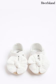 River Island Baby Girls Broderie Bow Sandals