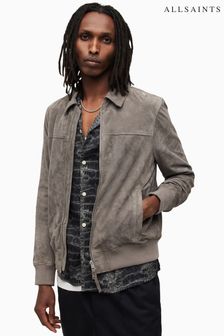 All saints deals grey bomber jacket