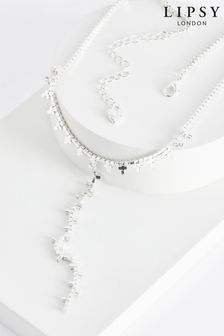 Lipsy Jewellery Silver Tone Fine Diamante Crystal Y Necklace (777705) | €13